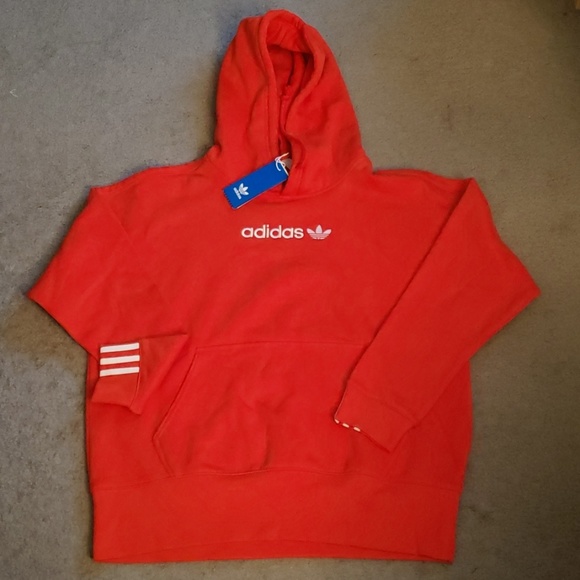 adidas red coeeze sweatshirt